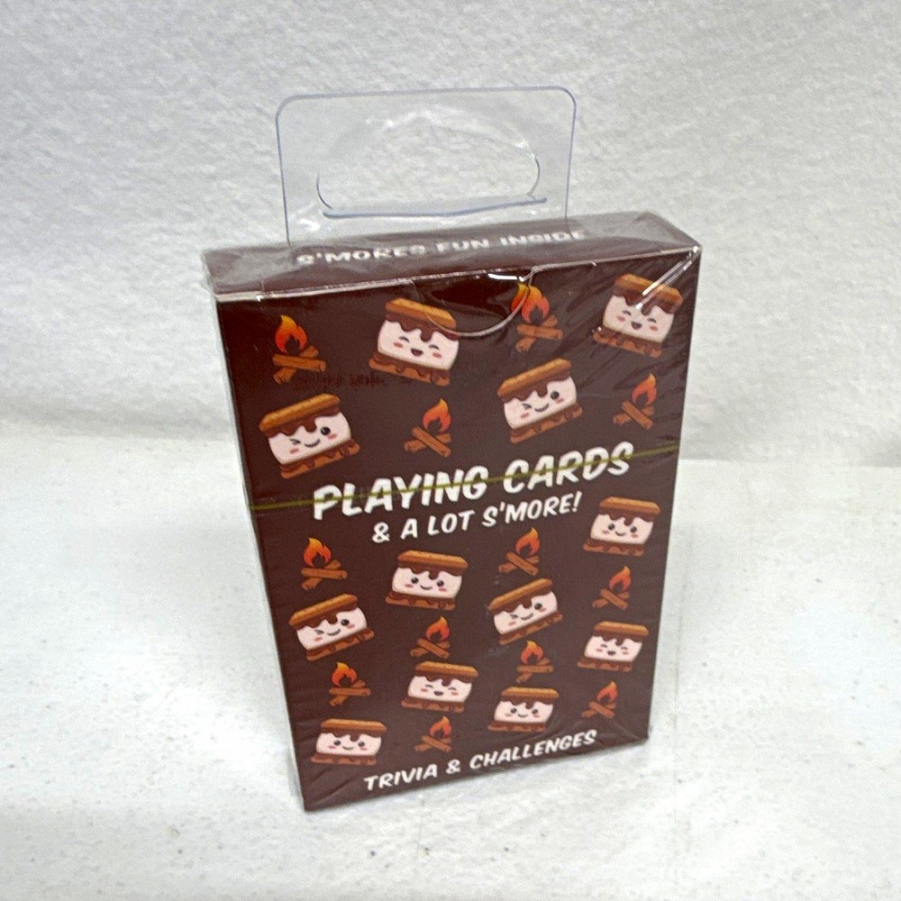 Playing Cards & A Lot S'More! Trivia Theme Card Deck with Trivia & Challenges